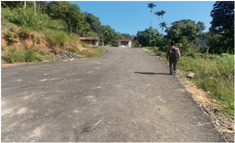 BLACK TOPPING OF APPROACH ROAD TO PYNDENSOHSAW PRESBYTERIAN CHURCH, PYNDENSOHSAW VILLAGE 